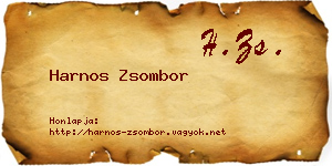 Harnos Zsombor névjegykártya